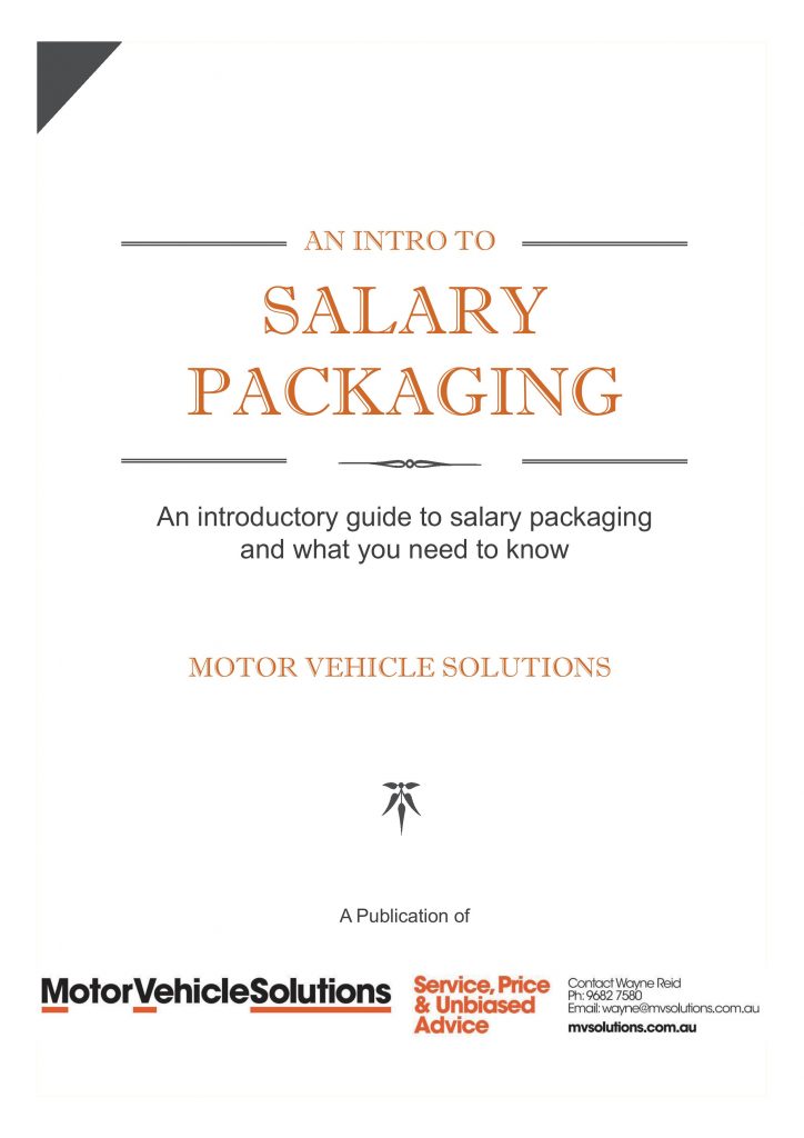 salary packaging novated lease white paper